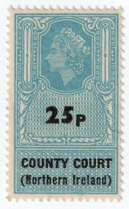 (I.B) Elizabeth II Revenue : County Courts (Northern Ireland) 25p