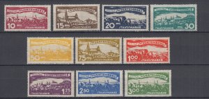 1920 German Old States Wurttemberg Full Set Service Dienst Mi.272-281 MLH