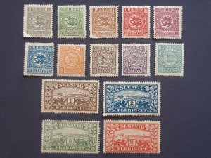 Schleswig Slesvig Plebiscit 1920. Danish - German * MH Full set