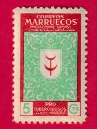 SPANISH MOROCCO SCOTT#277 1949 5c ANTI-TUBERCULOSIS - MNH