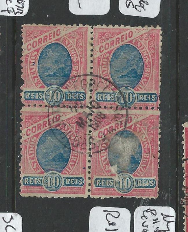 BRAZIL (PP1106B)  10R  MEYER 117A P 11.5   BL OF 4  VFU