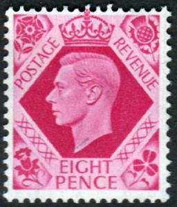 GB KGVI 1937 8d Bright Carmine SG472 Mint Never Hinged MNH UMM