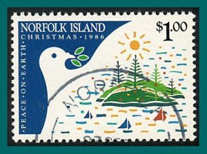 Norfolk Island 1986 Christmas, $1 used  #391,SG395