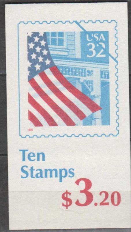 BK225, #2916a, Flag over Porch MNH, '.32 cent'(1)