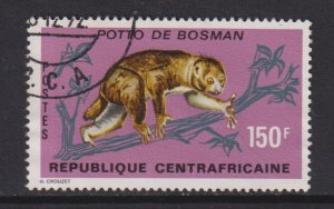 Central African Republic   #145  used 1971  Bosman`s potto 150fr