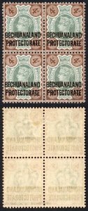 Bechuanaland SG64 4d Jubilee opt 2 x U/M