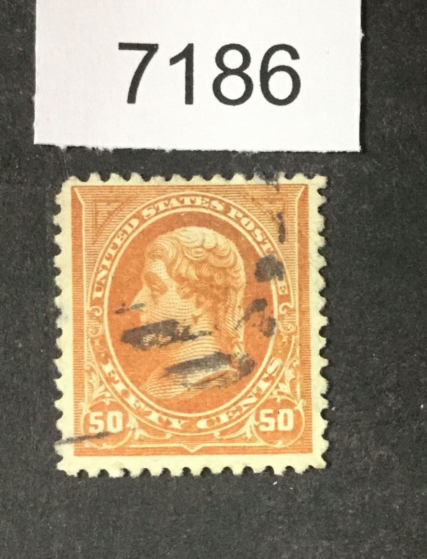 MOMEN: US STAMPS # 260 NO WATER MARK USED $140 LOT #A 7186