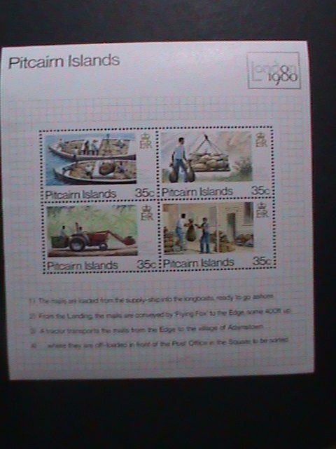 PITCAIRN ISLANDS-1980 SC# 192- LONDON'80 INTERNATIONAL STAMP SHOW MNH S/S VF