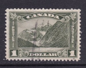 Canada Scott 177, 1930 $1 Mt Cavell, VF Used. $27