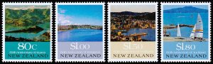 New Zealand Scott 993-996, 996a (1990) Mint NH VF Complete Set + SS, CV $11.40 C