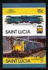 St Lucia 1986 Locomotives #5 (Leaders of the World) 15c S...