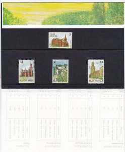 Belgium - 1989 - Scott #1317-1320 - presentation pack - Tourism