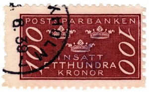 (I.B) Sweden Revenue : Post Office Savings Bank 100Kr