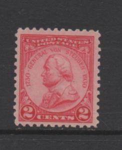 Scott #  689 unused  OG hinged   single