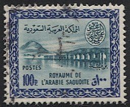 SAUDI ARABIA Scott 225 Used 100p  Wadi Hanifa Dam