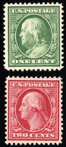 US Stamps # 331-2 MNH XF