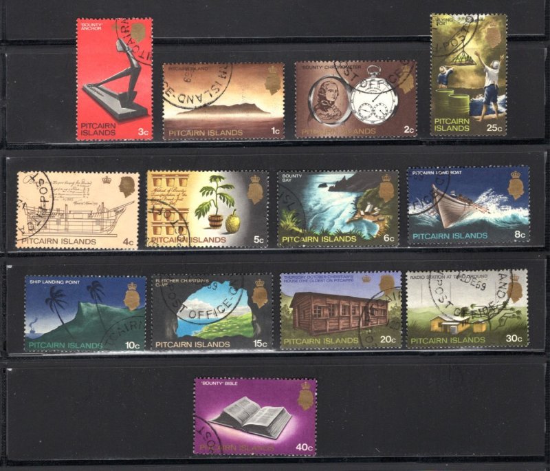 Pitcairn Islands  #97-109  VF,  Used   ....  5040031