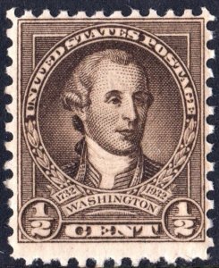 U.S.#704 Washington Bicentennial 1/2c Single, MNH. #2