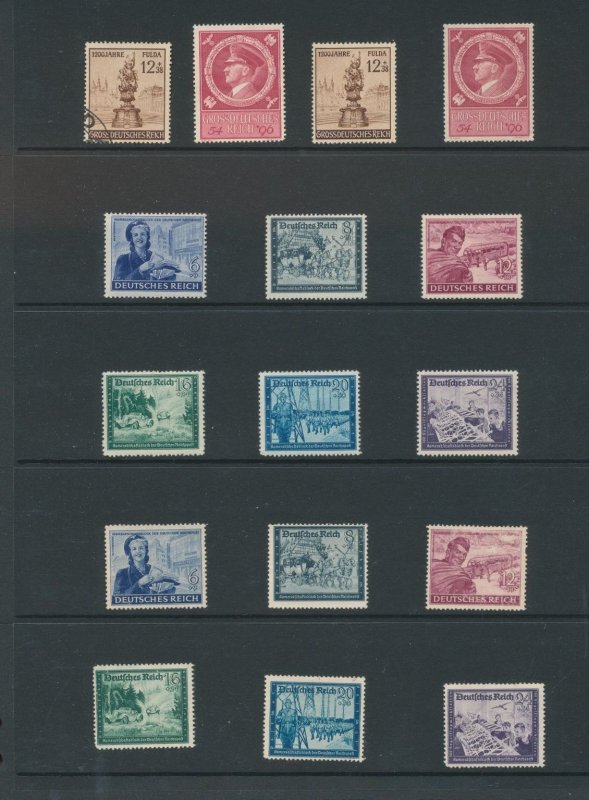 Germany Reich  1940s M&U Collection (Apx 100 Items) MK1781