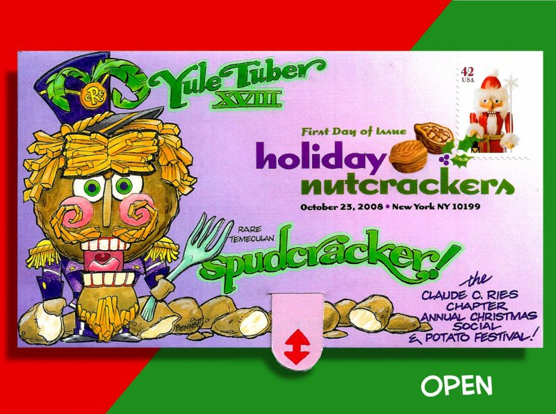 Nutcracker Pull-Tab FDC Features Only Known SPUDCRACKER!! Beware of Those Jaws!