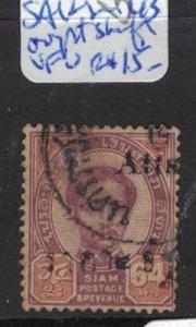 Thailand SAK 43 Overprint Shift VFU (6dul)