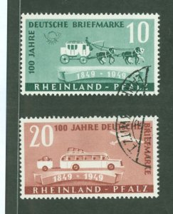Germany/Rhine-Palatinate (6N) #6N39-40 Used Single (Complete Set)