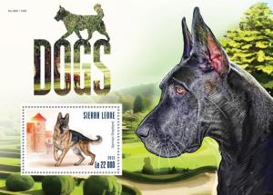 SIERRA LEONE 2015 SHEET DOGS srl15304b