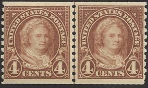 # 601 MINT NEVER HINGED YELLOW BROWN MARTHA WASHINGTON