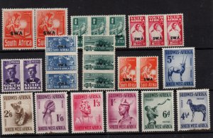 South West Africa mint (MH) unchecked collection WS36821