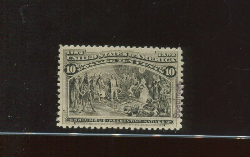 237S Columbian Specimen Overprint Mint Stamp (Bx 3135)