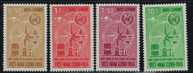 South Vietnam 225-28 MNH 1964 Meteorology