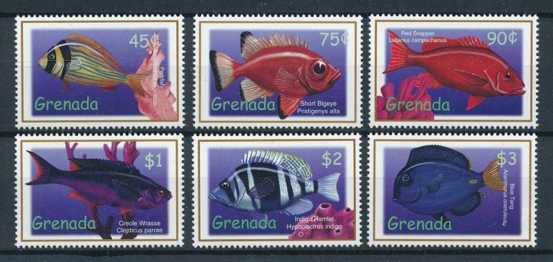 [109087] Grenada 2000 Marine life fish Bigeye Blue Tang  MNH