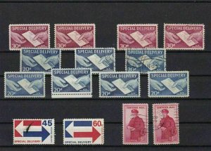 UNITED STATES SPECIAL DELIVERY MOUNTED MINT AND USED STAMPS   REF R 1844