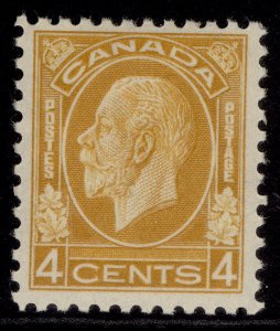 CANADA GV SG322, 4c yellow-brown, LH MINT. Cat £50.