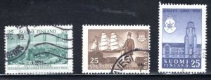 Finland #329-331 VF,   Used,   CV  $6.60  ....  1990280