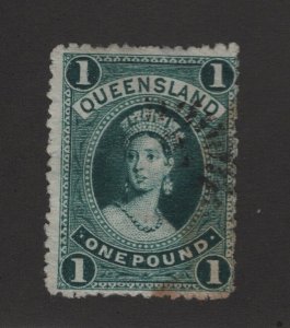 Queensland Scott # 78 F-VF  used neat cancel nice color  cv $ 175 ! see pic !