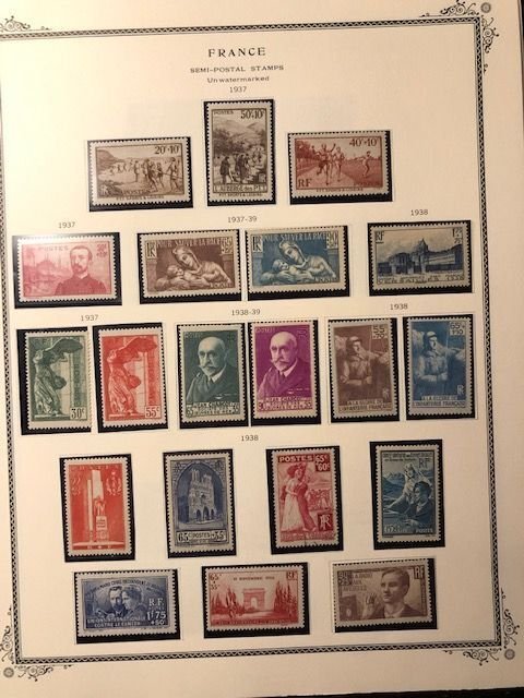 French Semi Postals - 12 pages -