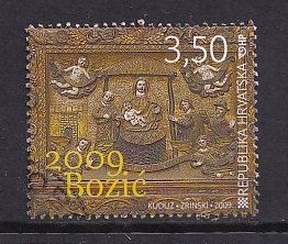 Croatia    #752   used  2009  Christmas  3.50k