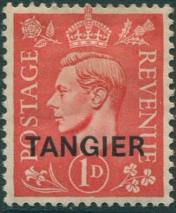 Morocco Agencies Tangier 1944 SG252 1d pale scarlet KGVI MLH