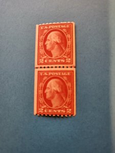 Stamps US Scott #488 line pair never hinged