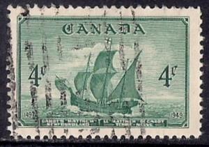 Canada #282 4 cent Founding of Newfoundland Matthew VF used