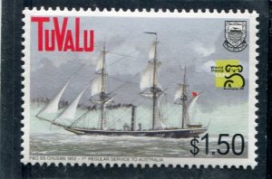 Tuvalu 1999 SAILBOAT Chusan 1852 1 value Perforated Mint (NH) Scott