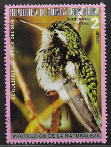 Equatorial Guinea #74174 2p Birds - South American ~ CTO