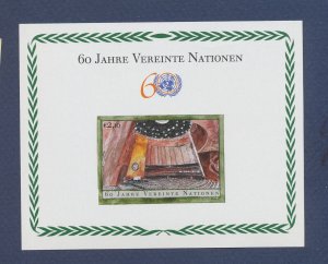 UNITED NATIONS VIENNA - Scott 358  - MNH - 2005 - 60th Anniversary S/S