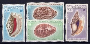 New Caledonia C73-C76 MNH Air Post Seashells Marine Life ZAYIX 0624S0099