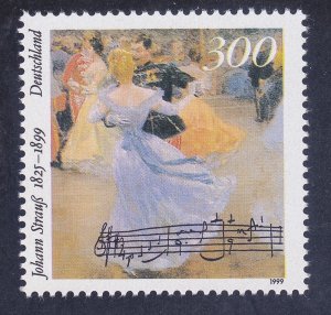 Germany 2045 MNH 1999 Johann Strauss - The Younger Issue Very Fine