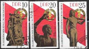 DDR Germany Set of 3 used stamps. #1639-41