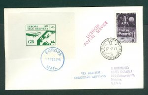 Great Britain. Russia. 1971. F. Cover B.Air. Postal Strike. Adr: Russia Sc. 3799