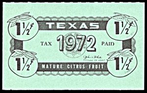 US State Revenue Texas SRS CF80, 1972 Mature Citrus Fruit
