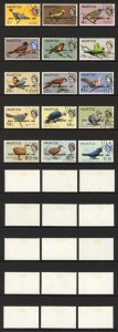 Mauritius SG349/63 Self Government BIRDS set of 15 Fine used Cat 21 pounds